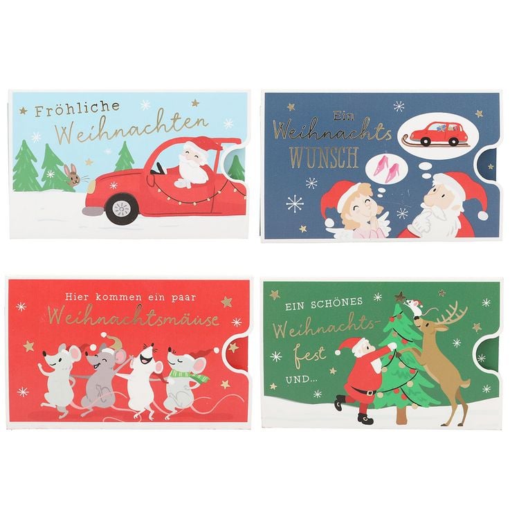 Produktbild: Weihnachtliche Gutscheink&auml;rtchen zum Herausziehen