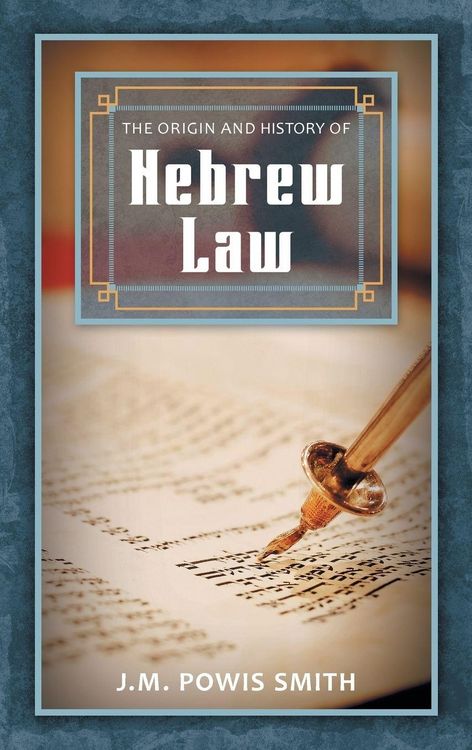 Produktbild: The Origin and History of Hebrew Law