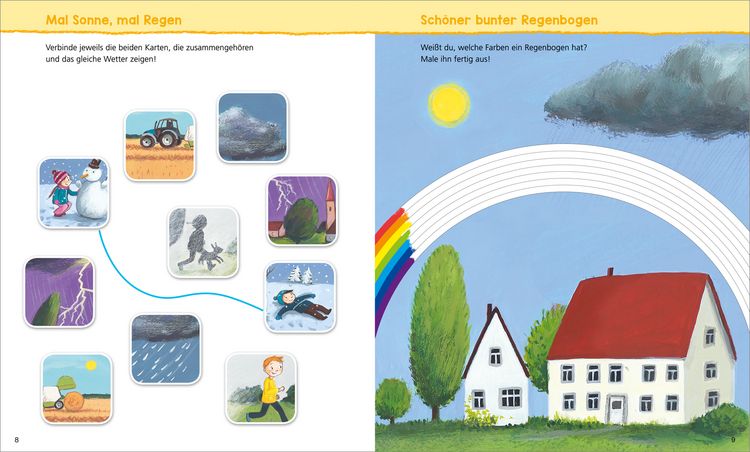 Produktbild: WAS IST WAS Kindergarten Malen R&auml;tseln Stickern. Das Wetter