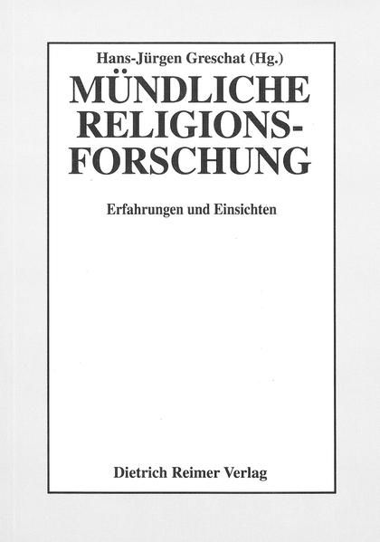Produktbild: M&uuml;ndliche Religionsforschung