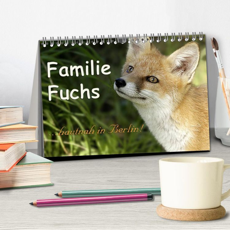 Produktbild: Familie Fuchs hautnah in Berlin (Tischkalender 2026 DIN A5 quer), CALVENDO Monatskalender