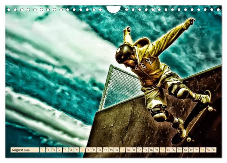 Produktbild: Skateboarding, so cool (Wandkalender 2026 DIN A4 quer), CALVENDO Monatskalender