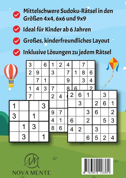 Produktbild: Sudoku Denkspa&szlig; f&uuml;r Kinder ab 6 Jahren