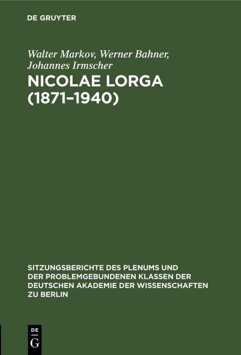 Produktbild: Nicolae lorga (1871-1940)