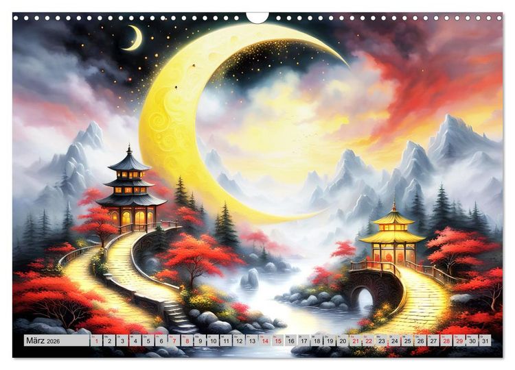 Produktbild: Mondsichelzauber Eine Reise durch die Natur (Wandkalender 2026 DIN A3 quer), CALVENDO Monatskalender