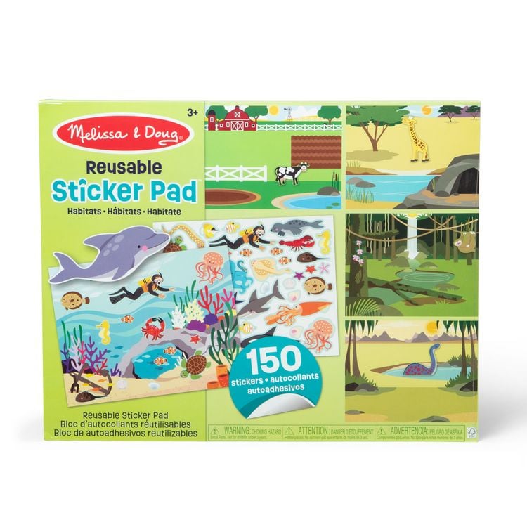 Produktbild: Wiederverwendbares Stickerbuch Lebensr&auml;ume