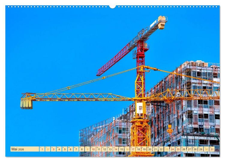 Produktbild: Krane - b&auml;renstarke Arbeitstiere (hochwertiger Premium Wandkalender 2026 DIN A2 quer), Kunstdruck in Hochglanz