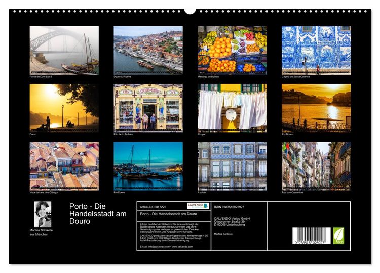 Produktbild: Porto - Die Handelsstadt am Douro (hochwertiger Premium Wandkalender 2026 DIN A2 quer), Kunstdruck in Hochglanz