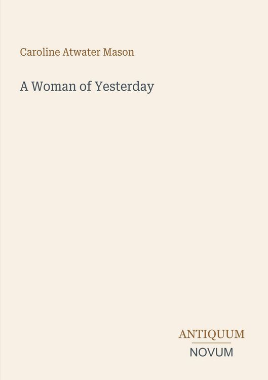 Produktbild: A Woman of Yesterday