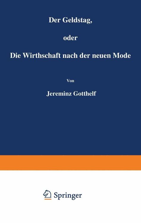 Produktbild: Der Geldstag, oder Die Wirthschaft nach der neuen Mode