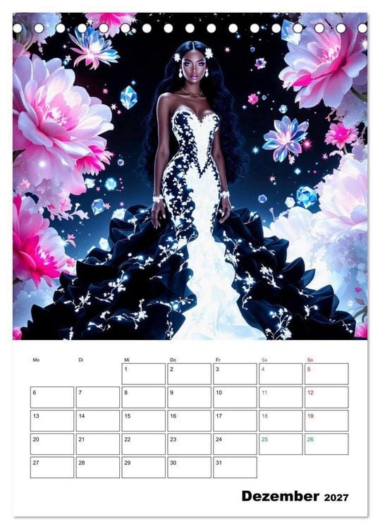 Produktbild: Kleider aus Licht (Tischkalender 2027 DIN A5 hoch), CALVENDO Monatskalender