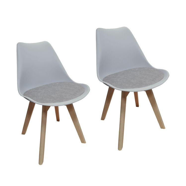 HTI Living Stuhl Matthew - Grauer Polsterstuhl Für Esszimmer & Wohnbereich