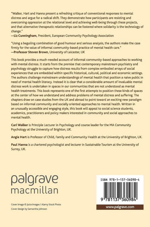 Produktbild: Building a New Community Psychology of Mental Health