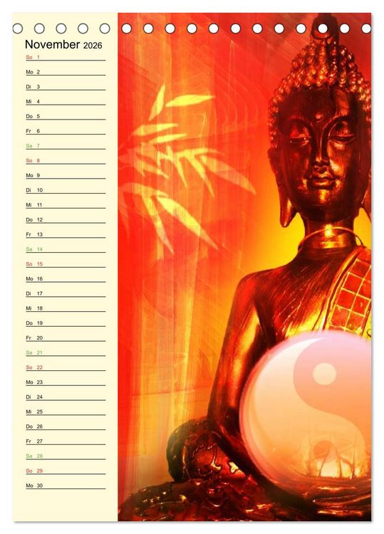 Produktbild: Buddha (Tischkalender 2026 DIN A5 hoch), CALVENDO Monatskalender
