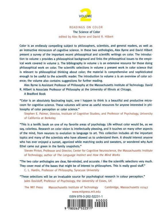 Produktbild: Readings on Color, Volume 2