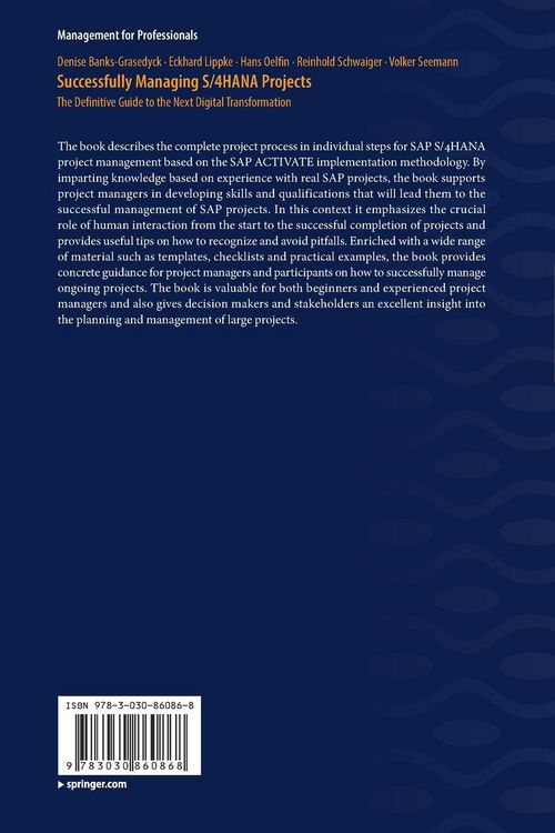 Produktbild: Successfully Managing S/4HANA Projects