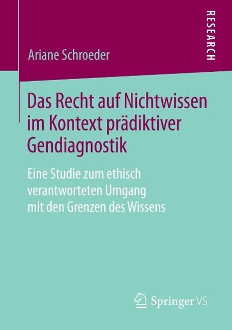 Produktbild: Das Recht auf Nichtwissen im Kontext pr&auml;diktiver Gendiagnostik