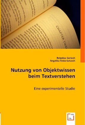 Produktbild: Gerlach, R: Nutzung von Objektwissen beim Textverstehen