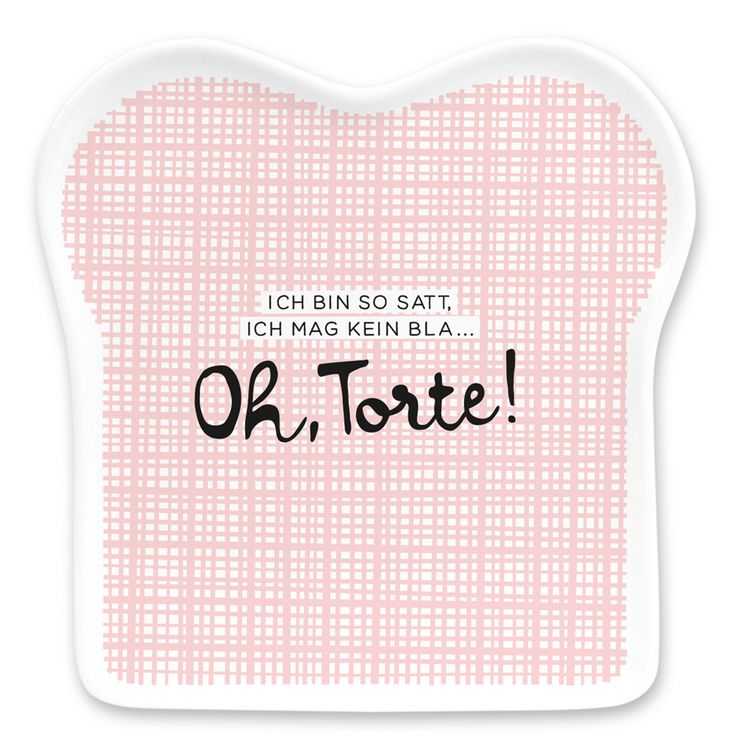 Produktbild: Toastteller Schreibkram Manufaktur Ich bin so satt