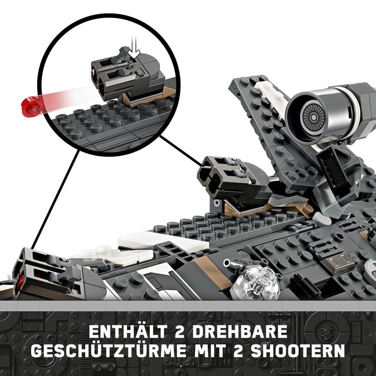 Produktbild: LEGO Star Wars: Skeleton Crew Die Onyx Cinder, Sternenschiff-Set 75374
