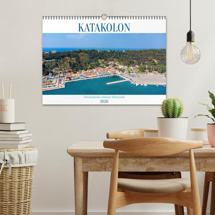 Produktbild: KATAKOLON - Griechenlands sch&ouml;nste Hafenstadt (Wandkalender 2026 DIN A3 quer), CALVENDO Monatskalender