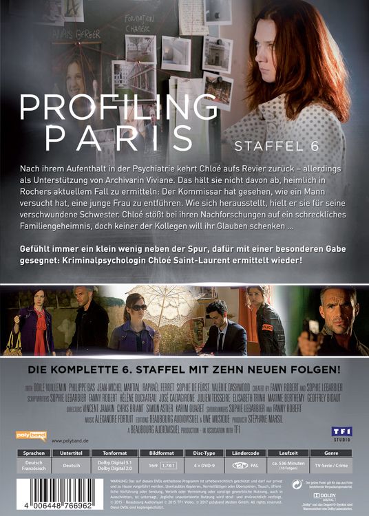 Produktbild: Profiling Paris - Staffel 6 [4 DVDs]