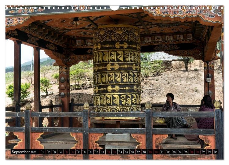 Produktbild: Bhutan - Natur und Tradition (Wandkalender 2026 DIN A3 quer), CALVENDO Monatskalender