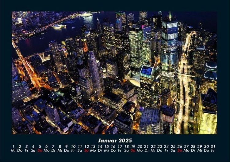 Produktbild: New York 2025 Fotokalender DIN A4