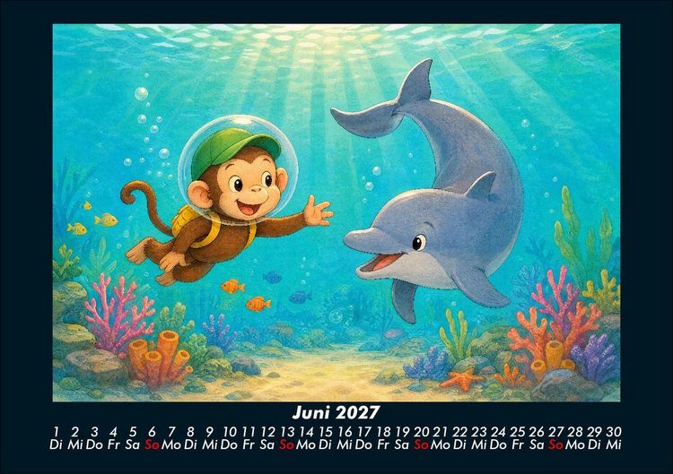 Produktbild: Milos Abenteuer in der Unterwasserwelt 2027 Fotokalender DIN A5