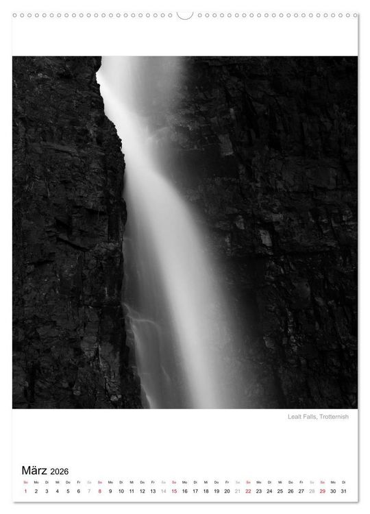 Produktbild: Isle of Skye - Langzeitbelichtungen in Schwarzwei&szlig; (hochwertiger Premium Wandkalender 2026 DIN A2 hoch), Kunstdruck in Hochglanz