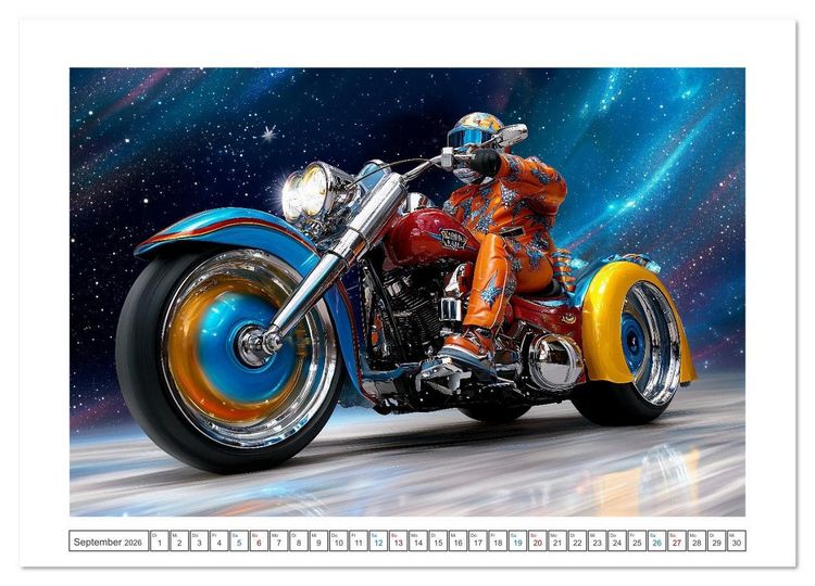Produktbild: Zero Rider (hochwertiger Premium Wandkalender 2026 DIN A2 quer), Kunstdruck in Hochglanz