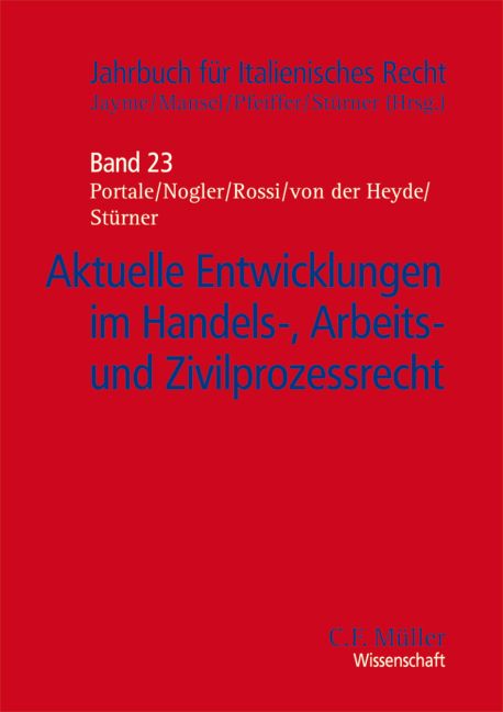 Produktbild: Aktuelle Entwicklungen im Handels-, Arbeits- und Zivilprozessrecht