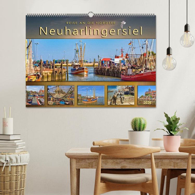 Produktbild: Reise an die Nordsee - Neuharlingersiel (Wandkalender 2026 DIN A2 quer), CALVENDO Monatskalender