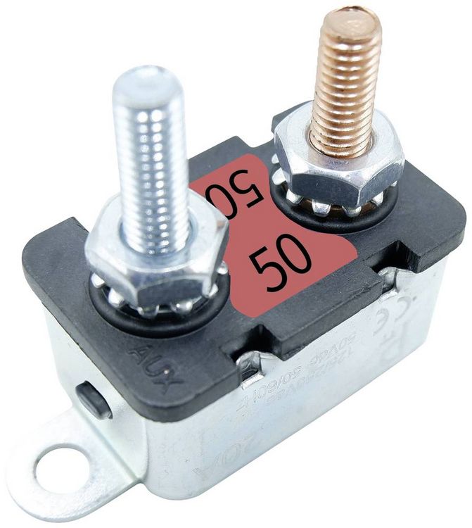 Produktbild: PARTS PTT C001-102-0111C2T350 Sicherungsautomat 50 A, 25A Silber, Rot 1St.