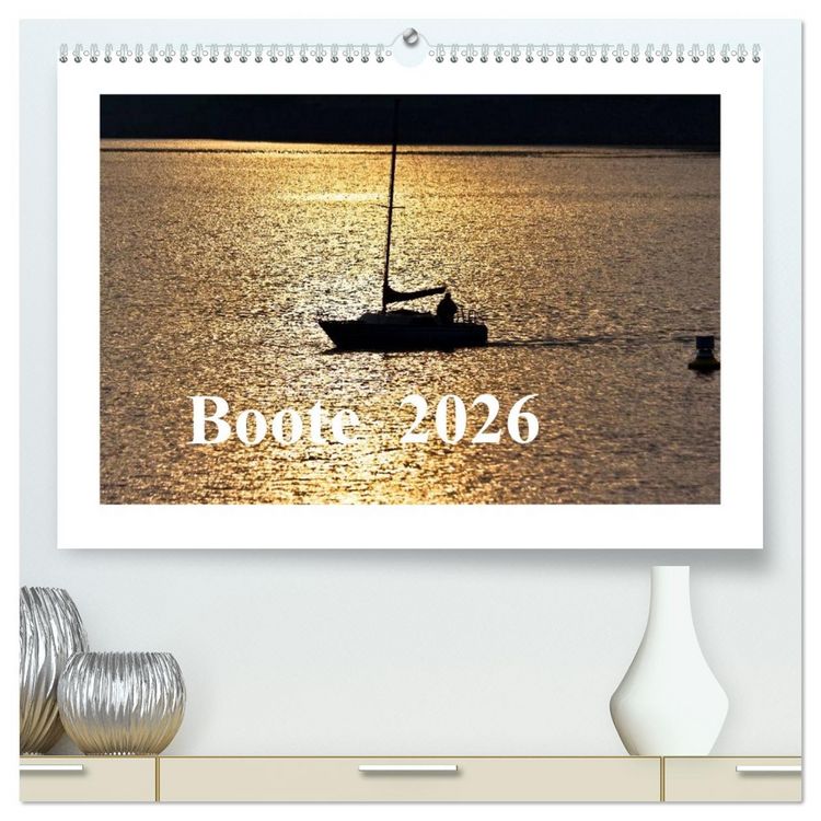 Produktbild: Boote 2026 (hochwertiger Premium Wandkalender 2026 DIN A2 quer), Kunstdruck in Hochglanz