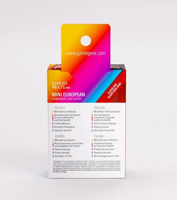 Produktbild: Bastion 100+ XL Clear, transparent, doppelt gesleevte Karten