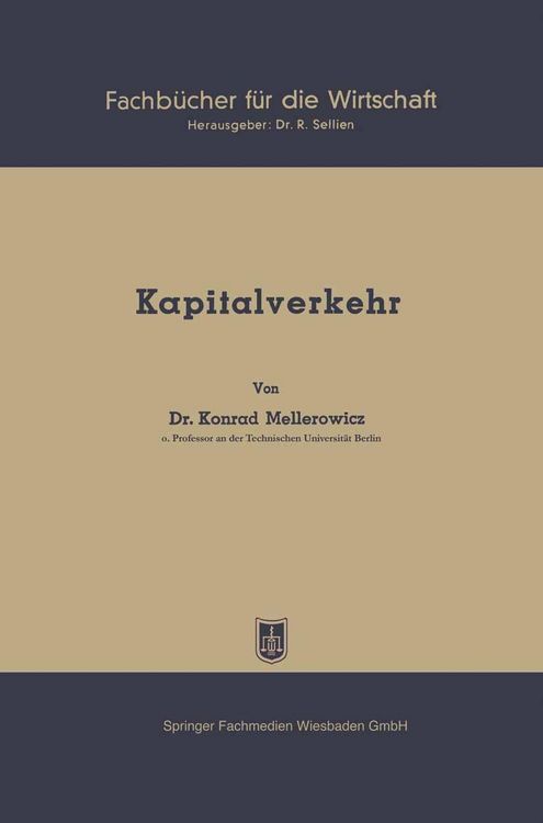 Produktbild: Kapitalverkehr