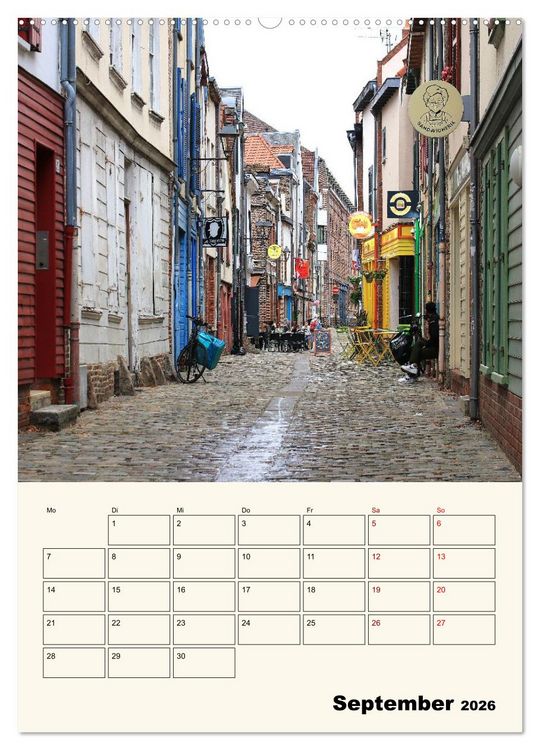 Produktbild: Amiens - Malerische, geschichtstr&auml;chtige Stadt (Wandkalender 2026 DIN A2 hoch), CALVENDO Monatskalender