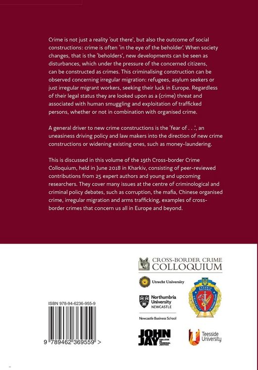 Produktbild: Constructing and organising crime in Europe
