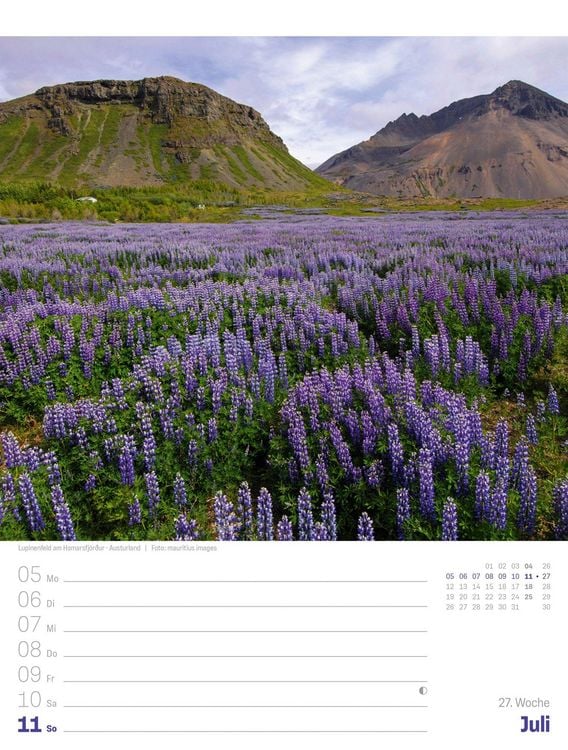 Produktbild: Island Wochenplaner Kalender 2027 | Die Insel aus Feuer und Eis