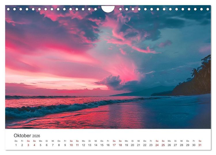 Produktbild: Gestrandet - Ein Jahr auf Robinsons Insel (Wandkalender 2026 DIN A4 quer), CALVENDO Monatskalender