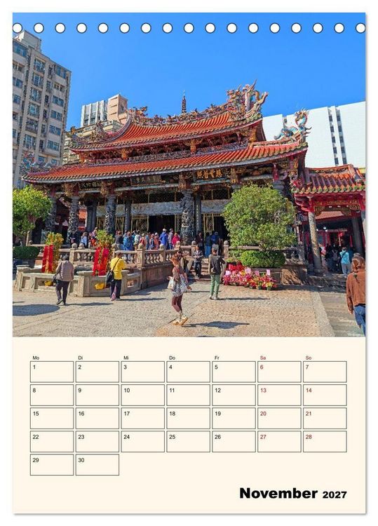 Produktbild: Taipeh &ndash; Stadt der Kontraste (Tischkalender 2027 DIN A5 hoch), CALVENDO Monatskalender