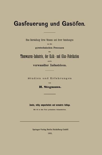 Produktbild: Gasfeuerung und Gas&ouml;fen