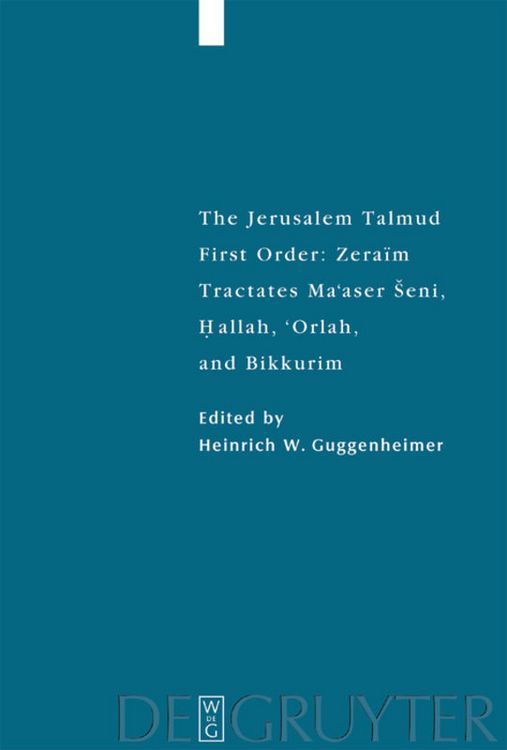 Produktbild: Tractates Ma'aser Seni, Hallah, 'Orlah, and Bikkurim