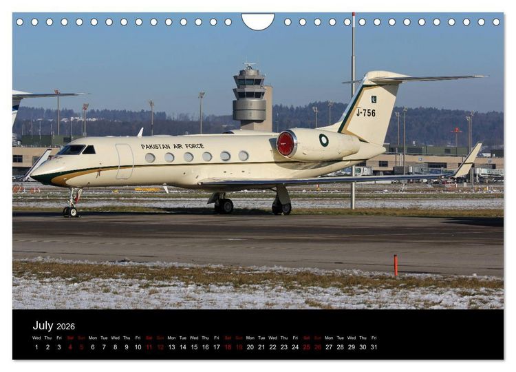 Produktbild: Bizjets (Wall Calendar 2026 DIN A4 landscape), CALVENDO 12 Month Wall Calendar
