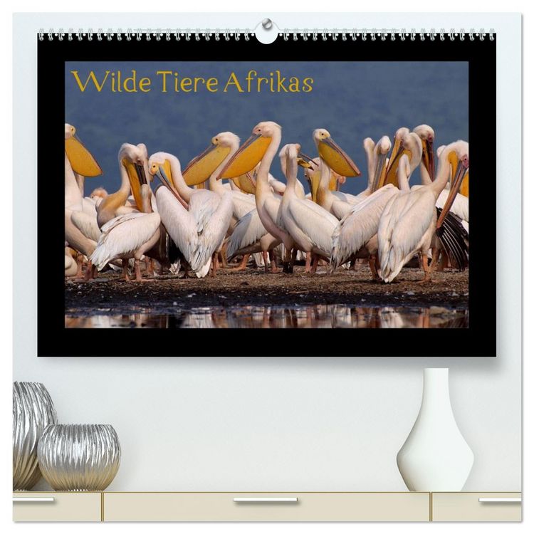 Produktbild: Wilde Tiere Afrikas (hochwertiger Premium Wandkalender 2026 DIN A2 quer), Kunstdruck in Hochglanz