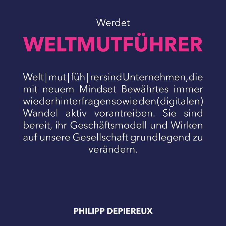 Produktbild: Werdet Weltmutführer