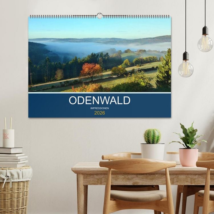 Produktbild: Odenwald - Impressionen (Wandkalender 2026 DIN A2 quer), CALVENDO Monatskalender