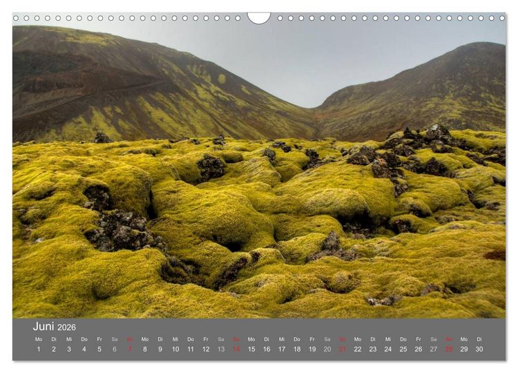 Produktbild: Island 2026 (Wandkalender 2026 DIN A3 quer), CALVENDO Monatskalender