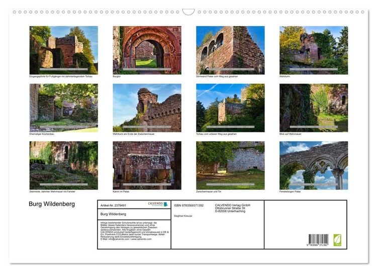 Produktbild: Burg Wildenberg (Wandkalender 2027 DIN A2 quer), CALVENDO Monatskalender